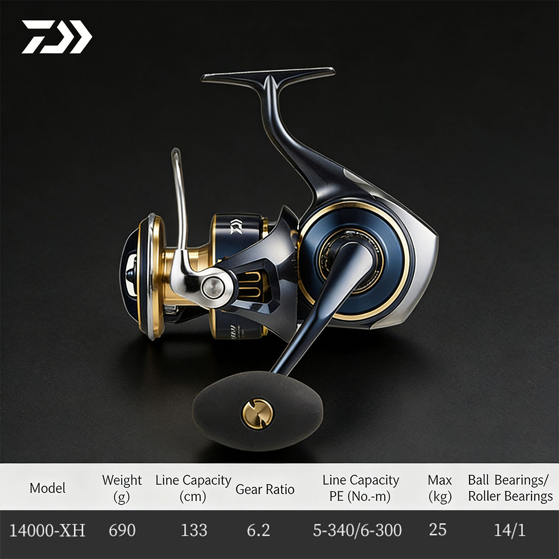 Abu Garcia Reel Max - Moulinet rotatif d'origine DAIWA 2025 SALTIGA
